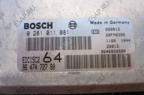 БЛОК УПРАВЛЕНИЯ 0281011081 - Peugeot 307 2.0 Hdi; 2003 год.