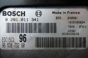 БЛОК УПРАВЛЕНИЯ 0281011341 КОМПЛЕКТ PEUGEOT 307 2.0 HDI