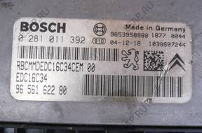 БЛОК УПРАВЛЕНИЯ 0281011392 Xsara Picasso 1,6 HDI
