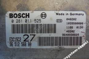 БЛОК УПРАВЛЕНИЯ 0281011525 9651256880 PEUGEOT 206 2.0 HDI