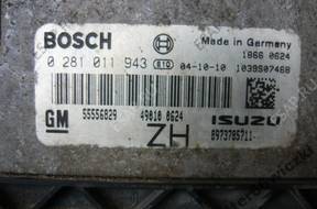 БЛОК УПРАВЛЕНИЯ   0281011943 OPEL ASTRA III CDTI