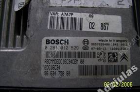 БЛОК УПРАВЛЕНИЯ 0281012529 9663475880 PEUGEOT CITROEN 1.4