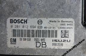 БЛОК УПРАВЛЕНИЯ 0281012694 55560810 ASTRA III H 1.7 CDTI