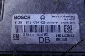 БЛОК УПРАВЛЕНИЯ   0281012694 DB ASTRA III H 1.7