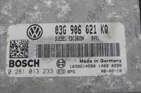 БЛОК УПРАВЛЕНИЯ 0281013233 VW GOLF V VI PLUS 1.9 TDI
