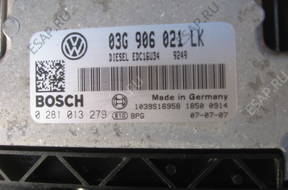 БЛОК УПРАВЛЕНИЯ 0281013279  03G906021LK - VW Seat Audi