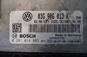 БЛОК УПРАВЛЕНИЯ 0281014883 SEAT IBIZA IV 1.9 TDI BLS 2009 год