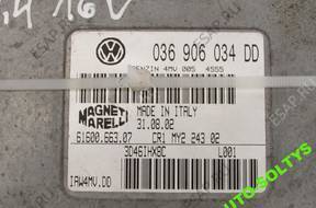 БЛОК УПРАВЛЕНИЯ   036906034DD VW POLO 6Q 2003 год 1.4B