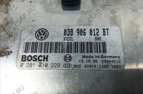 БЛОК УПРАВЛЕНИЯ 038906012BT 0281010229 SEAT LEON 1.9 TDI