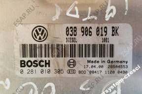 БЛОК УПРАВЛЕНИЯ 038906012CL 0281010380 VW AUDI 1.9 TDI