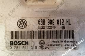 БЛОК УПРАВЛЕНИЯ 038906012HL 028101319 VW SEAT SKODA AUDI