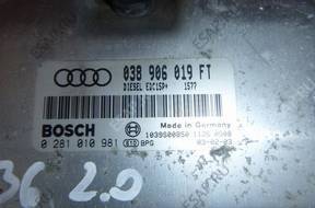 БЛОК УПРАВЛЕНИЯ 038906019FT Audi A3 8L 1.9 TDI