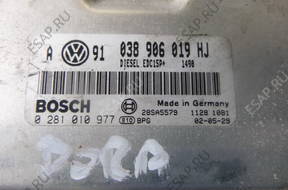 БЛОК УПРАВЛЕНИЯ 038906019HJ VW Bora Golf IV 1.9 TDI