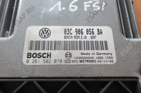 БЛОК УПРАВЛЕНИЯ 03C906056BA  0261S02070 VW  AUDI 1.6FSI