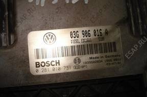 БЛОК УПРАВЛЕНИЯ 03G906016A 0281010731 TOURAN 1.9TDI