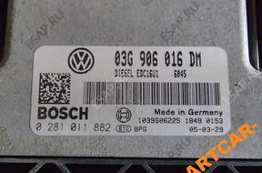 БЛОК УПРАВЛЕНИЯ   03G906016M VW CADDY 1.9 TDI 07 год,