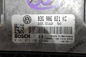 БЛОК УПРАВЛЕНИЯ     03G906021KC 0281013196