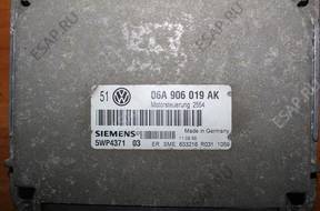 БЛОК УПРАВЛЕНИЯ   06A906019AK GOLF IV 1.6 SR