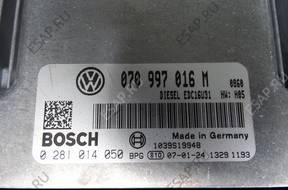 БЛОК УПРАВЛЕНИЯ 070997016M 0281014050 VW T5 2.5 TDI