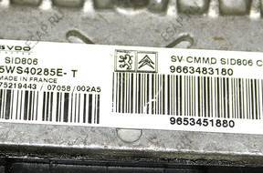 БЛОК УПРАВЛЕНИЯ 1.4 HDI CITROEN C2 C3 SID806 5WS40285E-T
