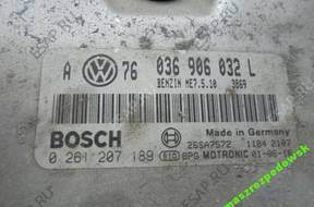 БЛОК УПРАВЛЕНИЯ 1.4 VW SEAT SKODA 036906032L 0261207189