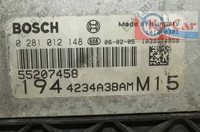 БЛОК УПРАВЛЕНИЯ  1.9 16V 55207458 0281012148