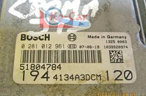 БЛОК УПРАВЛЕНИЯ  1.9 8V 51804784 0281012961