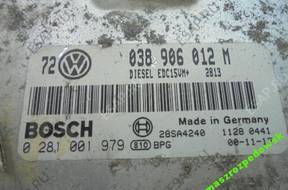 БЛОК УПРАВЛЕНИЯ 1.9 VW SEAT SKODA 038906012M 0281001979