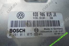 БЛОК УПРАВЛЕНИЯ 1.9 VW SEAT SKODA 038906019JK 0281011075