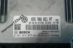 БЛОК УПРАВЛЕНИЯ 1.9TDI CADDY 03G906021PF 0281014075