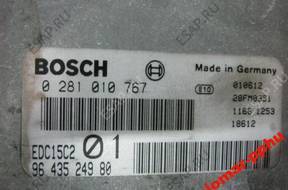 БЛОК УПРАВЛЕНИЯ   2.0 HDI 0281010767 PEUGEOT 206