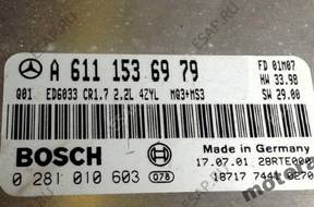БЛОК УПРАВЛЕНИЯ 2.2 MERCEDES VITO 0281010603 A6111536979