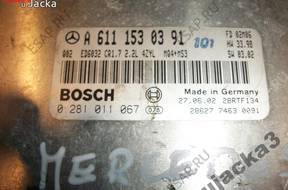 БЛОК УПРАВЛЕНИЯ 2.2 VITO MERCEDES A6111530391 0281011067