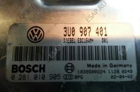 БЛОК УПРАВЛЕНИЯ 2.5 Tdi 155 Km A4 B6 AYM 3U0907401
