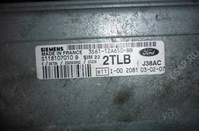 БЛОК УПРАВЛЕНИЯ 2TLB SIM 22 3S61-12A650-BB S118107010B