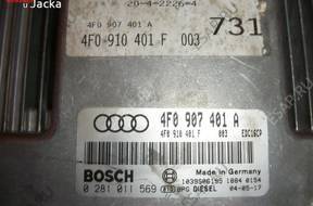 БЛОК УПРАВЛЕНИЯ 3.0 TDI AUDI A6 C6 4F0907401A 0281011569