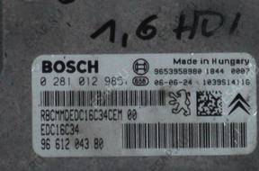 БЛОК УПРАВЛЕНИЯ 307 407 207 308   ДВИГАТЕЛЕМ 1.6HDI