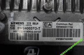 БЛОК УПРАВЛЕНИЯ   307 HDI 5WS40037D-T 9650517780