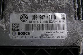 БЛОК УПРАВЛЕНИЯ 3D0907401D 0281014173 VW PHAETON 3.0 TDI