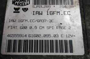 БЛОК УПРАВЛЕНИЯ 46555914 IAW16FMEC SEICENTO 900 0.9 1999 год