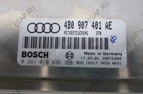 БЛОК УПРАВЛЕНИЯ 4B0907401AE AUDI A6 C5 2.5 TDI AKN