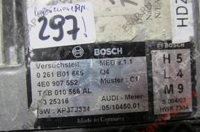 БЛОК УПРАВЛЕНИЯ 4E0907552 BOSCH 0261B01666 XP37J334 ПО