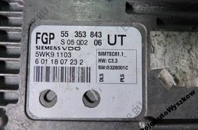 БЛОК УПРАВЛЕНИЯ 55353843 UT OPEL ZAFIRA II B 2.2 Z22YH