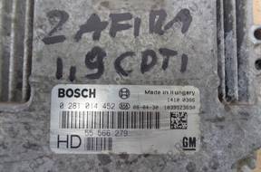 БЛОК УПРАВЛЕНИЯ 55566279 ZAFIRA B 1,9