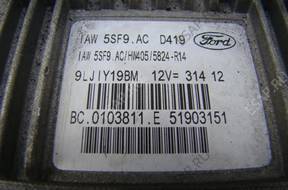 БЛОК УПРАВЛЕНИЯ 5SF9.AC / D419 FORD KA FIAT 500 51903151