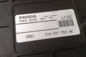 БЛОК УПРАВЛЕНИЯ 5wk3322a k01 Audi a4 b5 01n927733ar