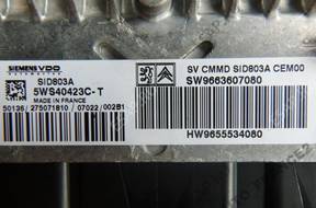 БЛОК УПРАВЛЕНИЯ 5WS40423C-T КОМПЛЕКТ  PEUGEOT 407 2.0 HDI