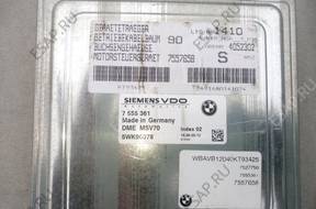 БЛОК УПРАВЛЕНИЯ   7557658 BMW 3 E90 E91 2.5 БЕНЗИН