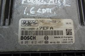 БЛОК УПРАВЛЕНИЯ 7M5112A650UA 7EFA 0281012487 FOCUS MK2