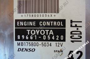 БЛОК УПРАВЛЕНИЯ 89661-05420 TOYOTA AVENSIS T22 2.0 D4D